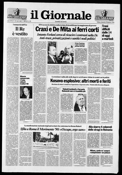 Il giornale : quotidiano del mattino